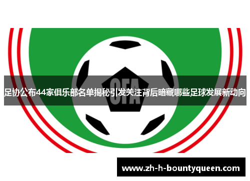 足协公布44家俱乐部名单揭秘引发关注背后暗藏哪些足球发展新动向